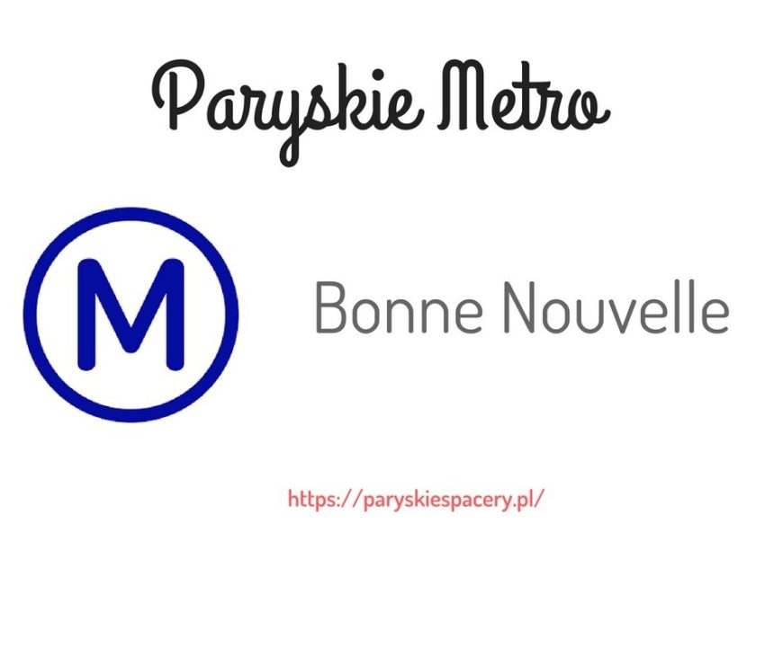 paryskia stacja Bonne Nouvelle